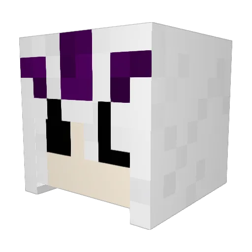_Grimmchild_ Minecraft avatar head, 3D render