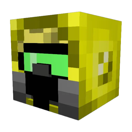 _Grood_ Minecraft avatar head, 3D render