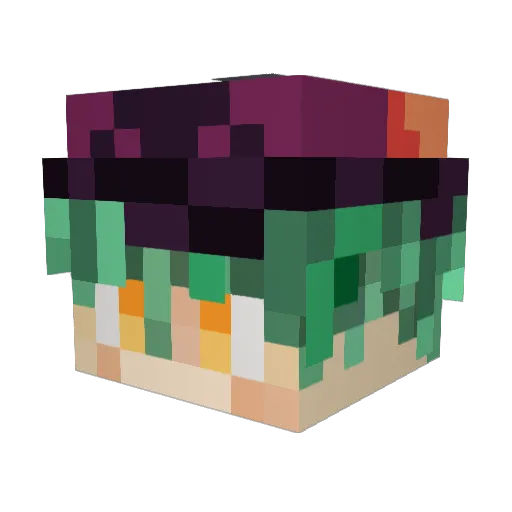_GrumpyDad_ Minecraft avatar head, 3D render