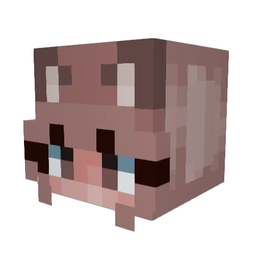_Guardian_Angel_ Minecraft avatar head, 3D render