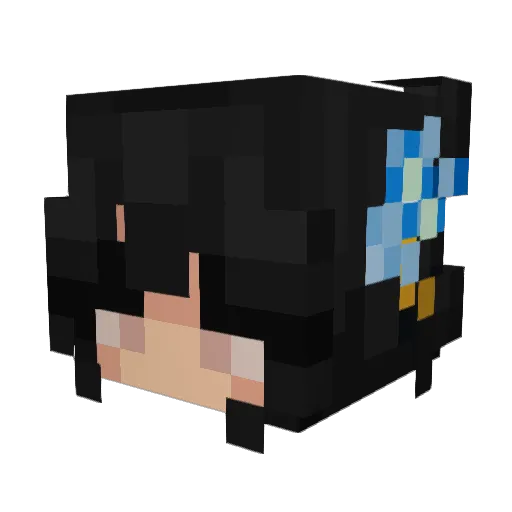 _Guidance Minecraft avatar head, 3D render