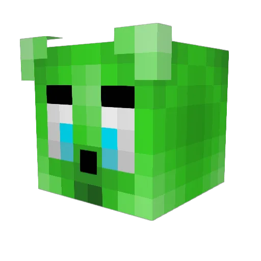 _Gummy_Bear Minecraft avatar head, 3D render