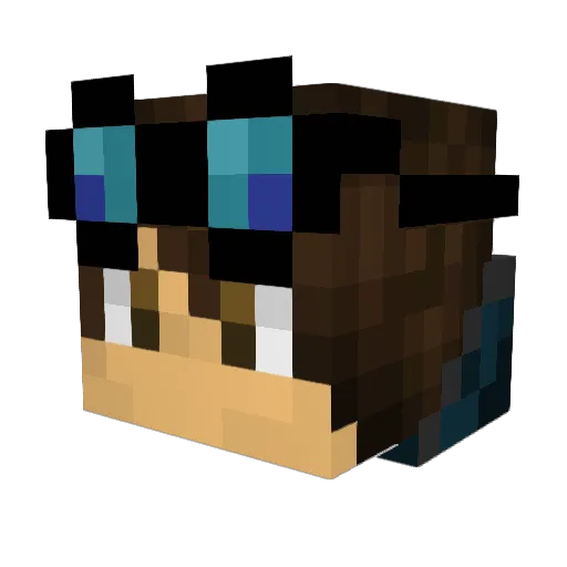 _Gushed_ Minecraft avatar head, 3D render