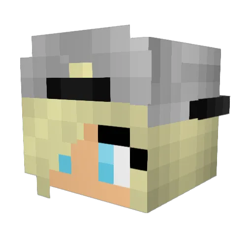 _Gz_Fox_ Minecraft avatar head, 3D render