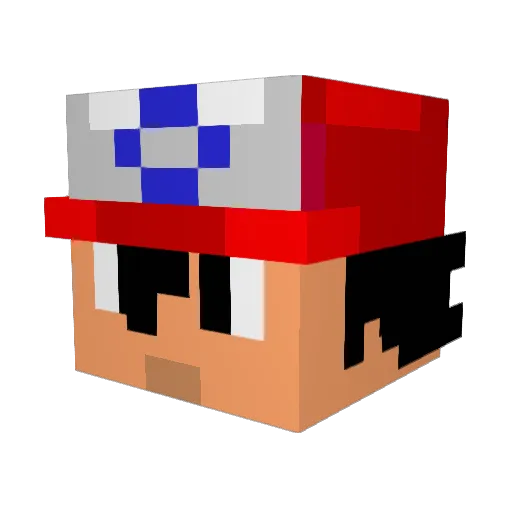 _H4v3n_ Minecraft avatar head, 3D render