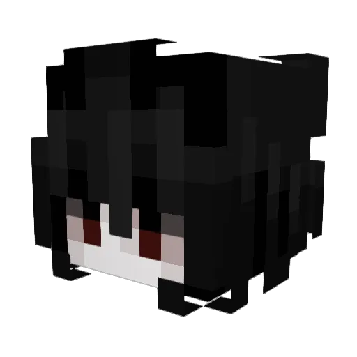 _H6W_ Minecraft avatar head, 3D render