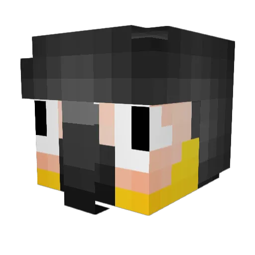 _HABUS_ Minecraft avatar head, 3D render