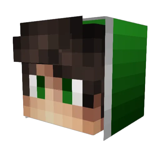 _HAPIX_ Minecraft avatar head, 3D render