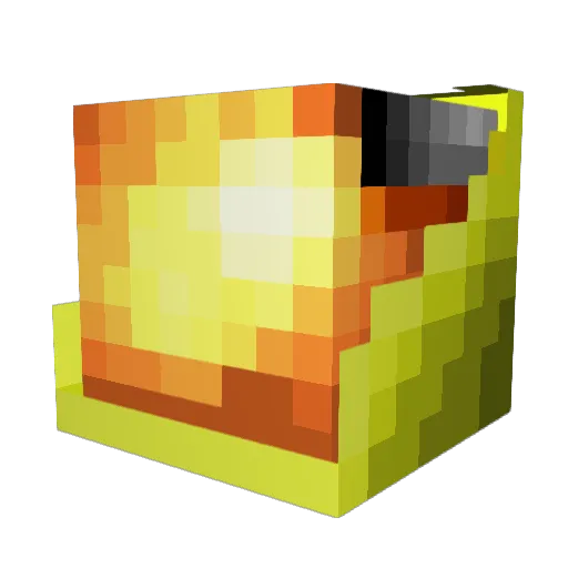 _HBW_ Minecraft avatar head, 3D render