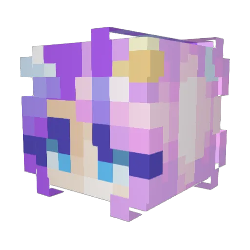_HE4VEN_ Minecraft avatar head, 3D render