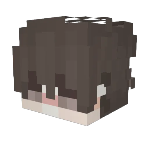 _HEAV3N_ Minecraft avatar head, 3D render