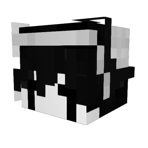 _HELLHOUND_ Minecraft avatar head, 3D render