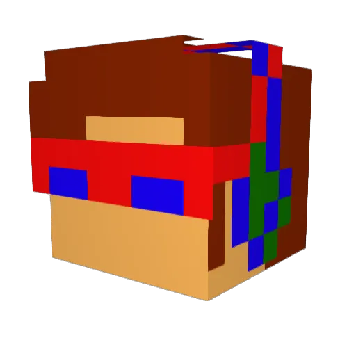 _HENTAWER_ Minecraft avatar head, 3D render