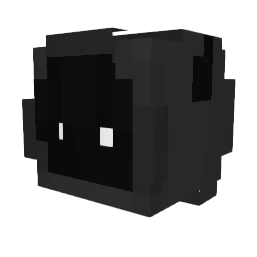 _HIASOBI_ Minecraft avatar head, 3D render