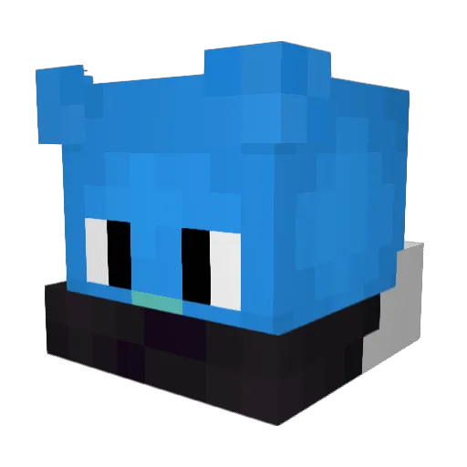 _HIPS_ Minecraft avatar head, 3D render