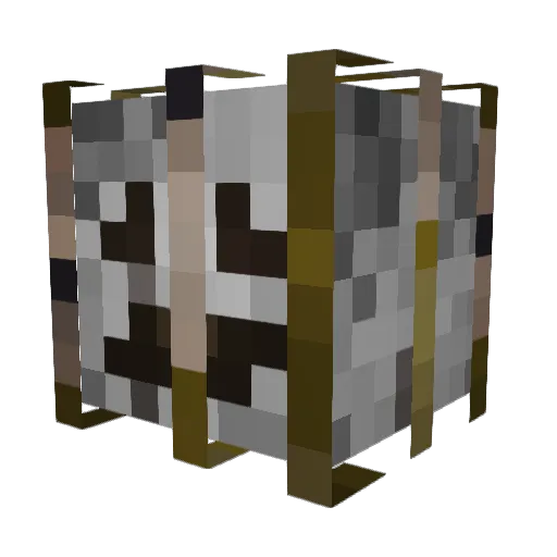 _HOLI_DAY_ Minecraft avatar head, 3D render