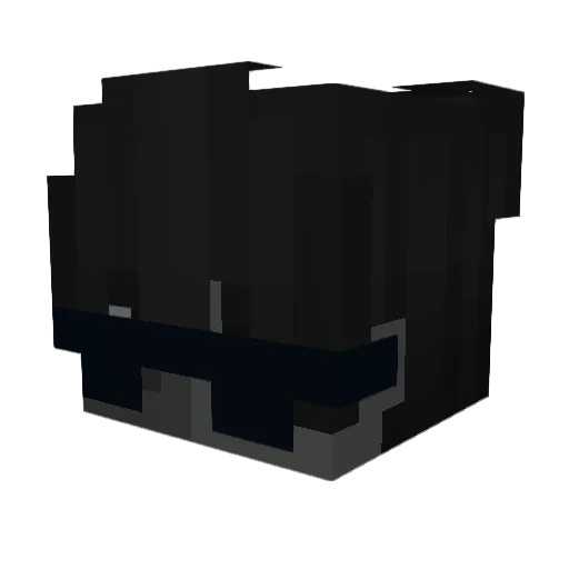 _H_U_L_I_O_ Minecraft avatar head, 3D render