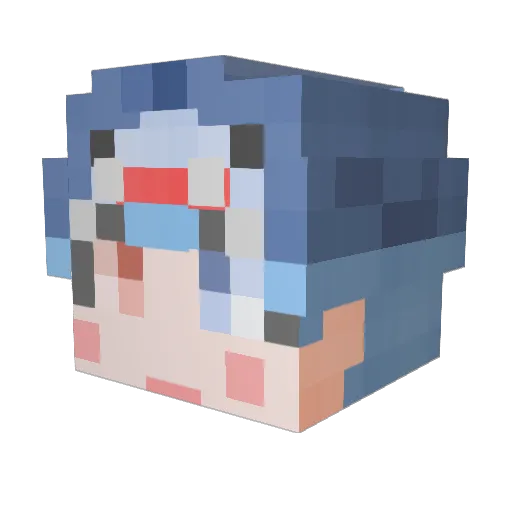 _H_YEON__ Minecraft avatar head, 3D render
