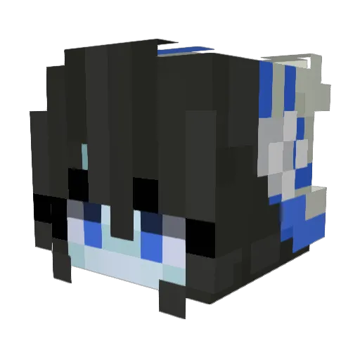 _H_o_p_ Minecraft avatar head, 3D render