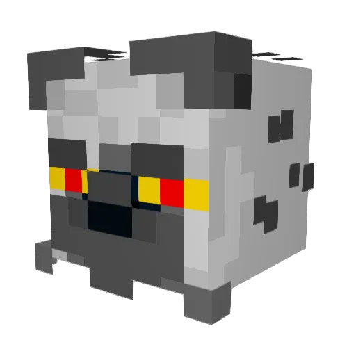 _HaHaHyena Minecraft avatar head, 3D render
