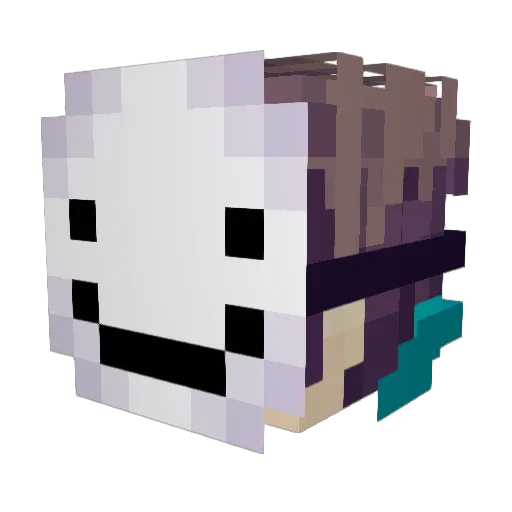 _Habsburg_ Minecraft avatar head, 3D render