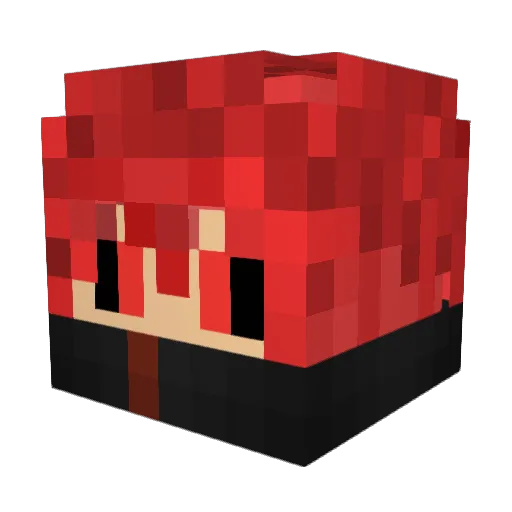 _Hadson_ Minecraft avatar head, 3D render