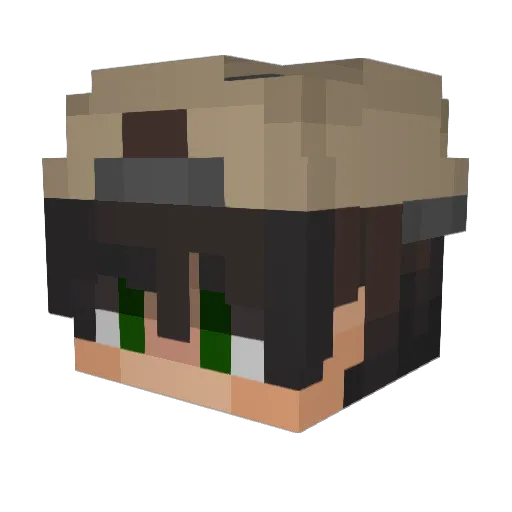 _Hakki06_ Minecraft avatar head, 3D render