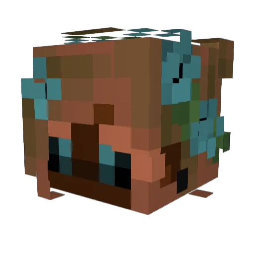 _Half_Qilin_ Minecraft avatar head, 3D render