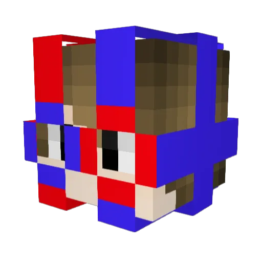 _HamBi_ Minecraft avatar head, 3D render