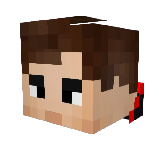 _Handsome_Jack_ Minecraft avatar head, 3D render