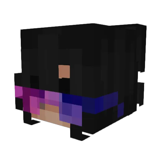 _Haneczka_ Minecraft avatar head, 3D render