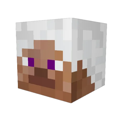 _Happenstance_ Minecraft avatar head, 3D render