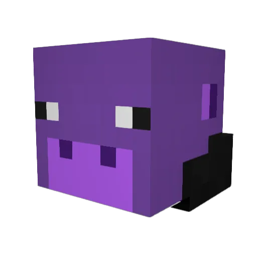 _HappyHippo_ Minecraft avatar head, 3D render