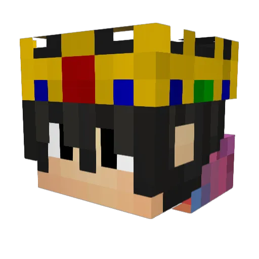 _Happyfeet Minecraft avatar head, 3D render