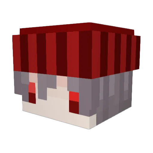 _Hawze Minecraft avatar head, 3D render
