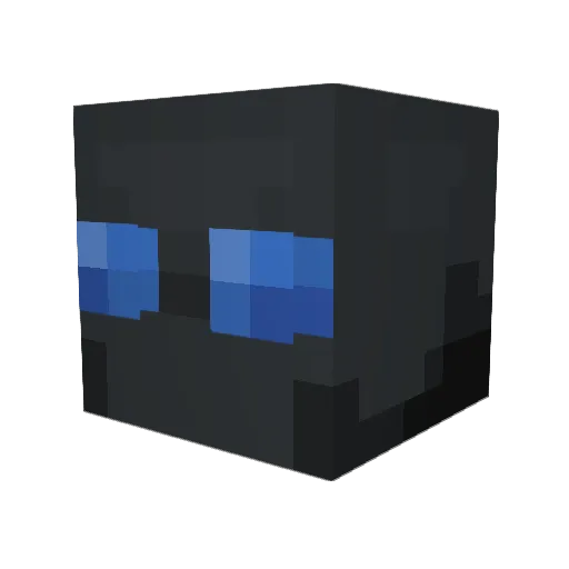 _Hazardz Minecraft avatar head, 3D render