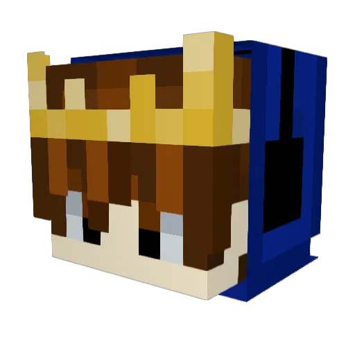 _Haze_19 Minecraft avatar head, 3D render