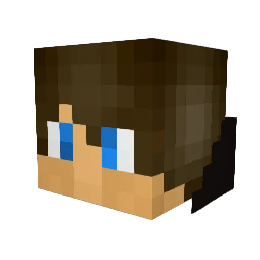 _Healthy_ Minecraft avatar head, 3D render