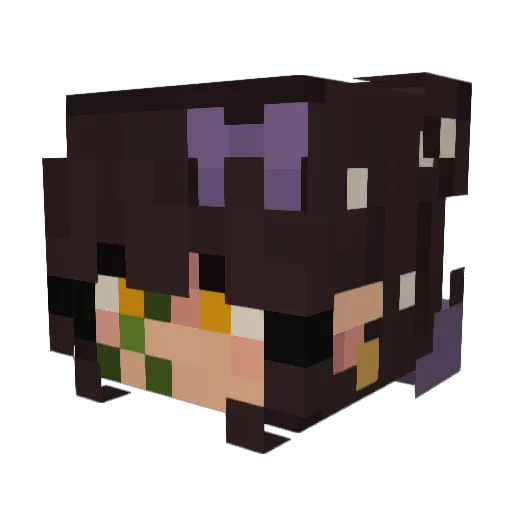 _HeartSpade_ Minecraft avatar head, 3D render