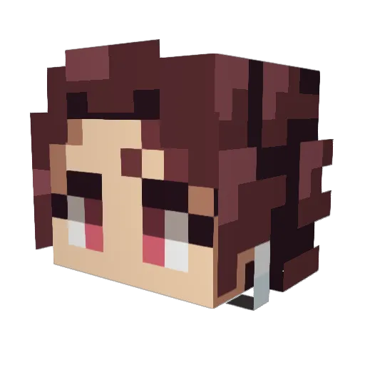 _Heero_ Minecraft avatar head, 3D render
