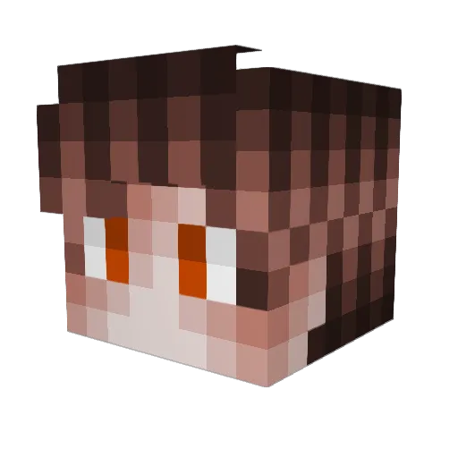 _HeiJy_ Minecraft avatar head, 3D render