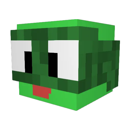 _Heino Minecraft avatar head, 3D render