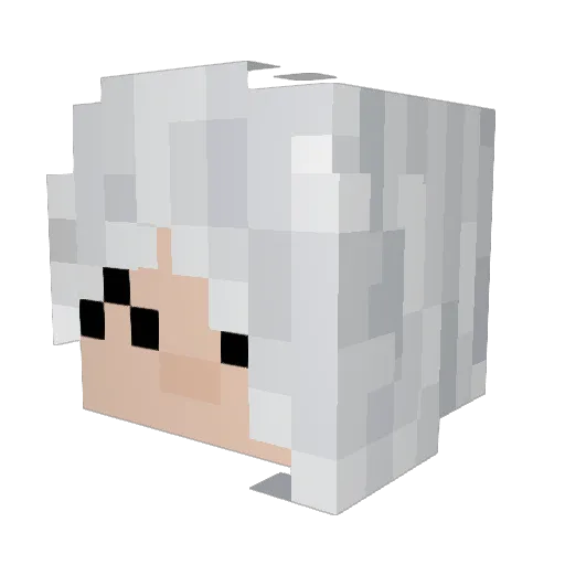 _Heiress Minecraft avatar head, 3D render