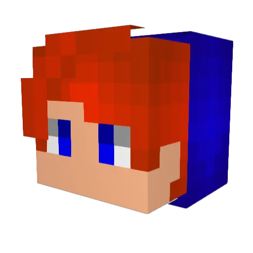 _HellJoy Minecraft avatar head, 3D render