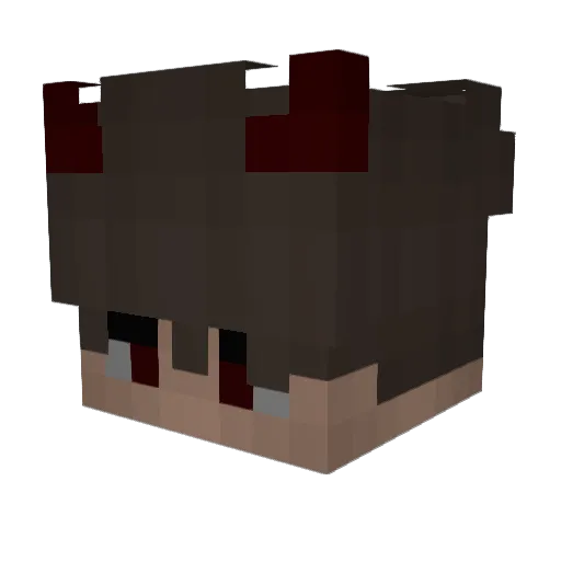 _HellKing_ Minecraft avatar head, 3D render