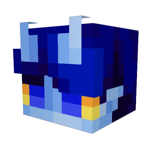 _Hellay Minecraft avatar head, 3D render
