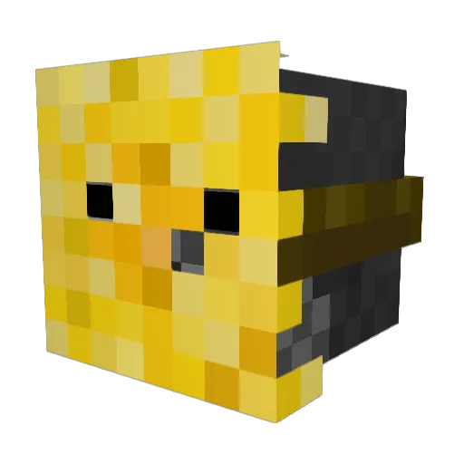 _Helm Minecraft avatar head, 3D render
