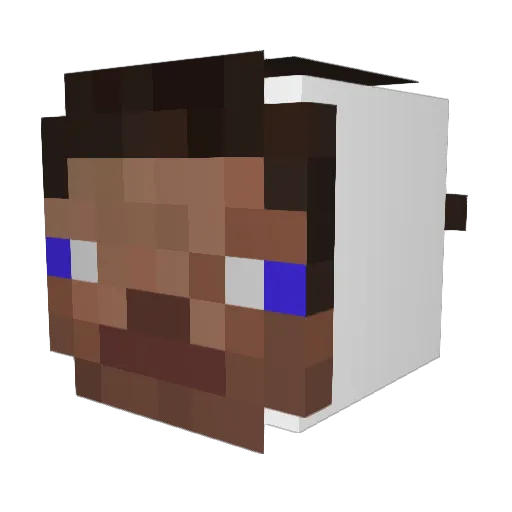 _Helson Minecraft avatar head, 3D render