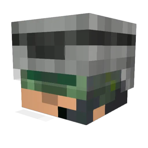 _Herbert__ Minecraft avatar head, 3D render