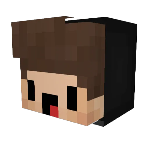 _HeroDarkYT_ Minecraft avatar head, 3D render